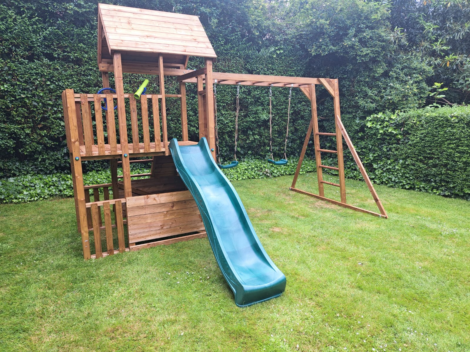 wooden play area