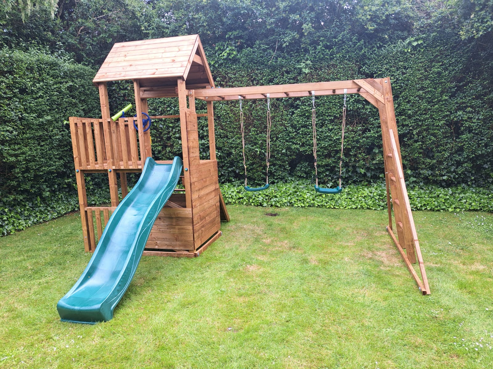 wooden play area