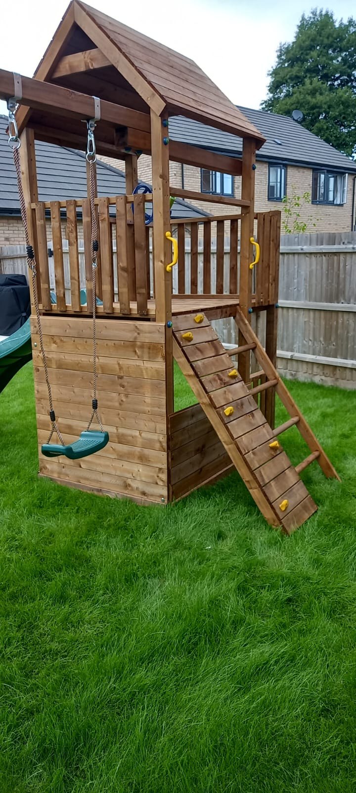 wooden play area