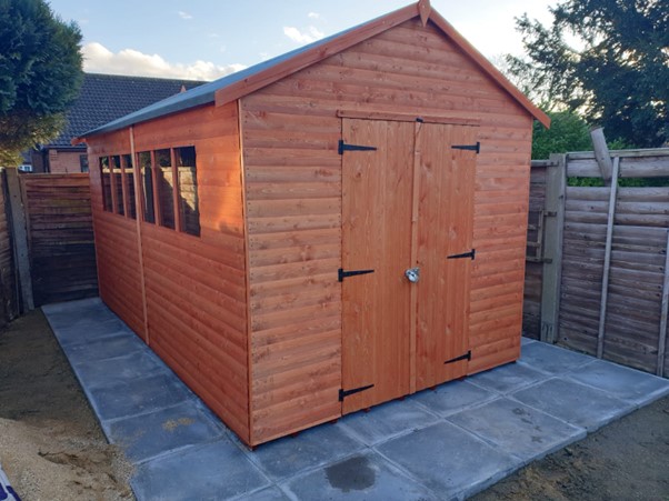 wooden shed